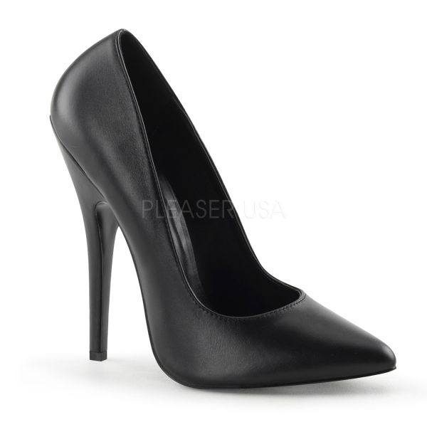 Sehr hohe schwarze High-Heel Stiletto Pumps DOMINA-420